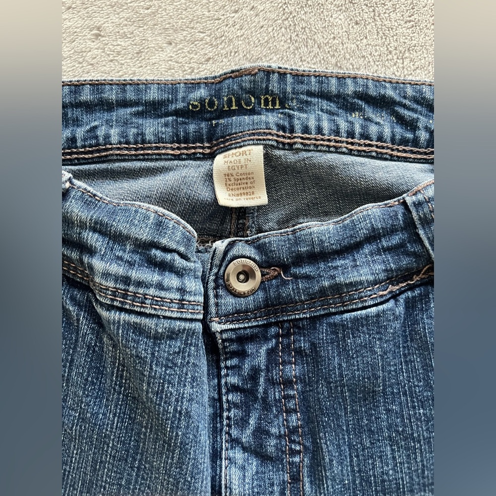 Navy Sonoma Bootcut Denim Jeans Women’s Size 16 Short - Picture 3 of 13